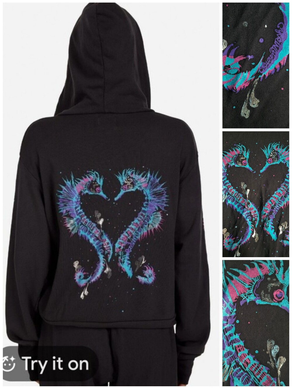 Lauren Moshi Hezly Seahorse hoodie